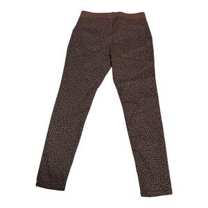 Leopard Print Skinny High Rise Jegging Pant